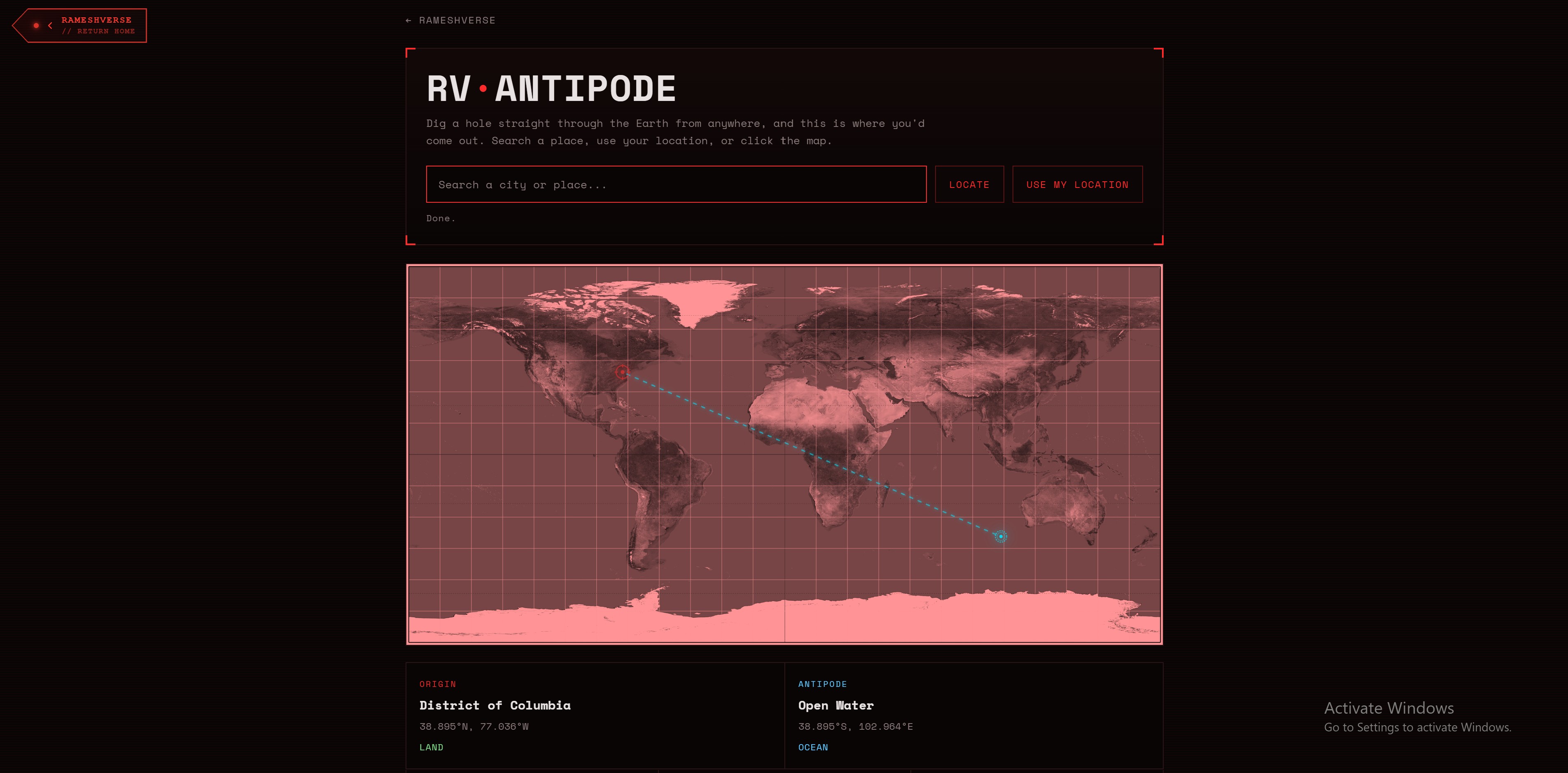 Antipode Finder thumbnail